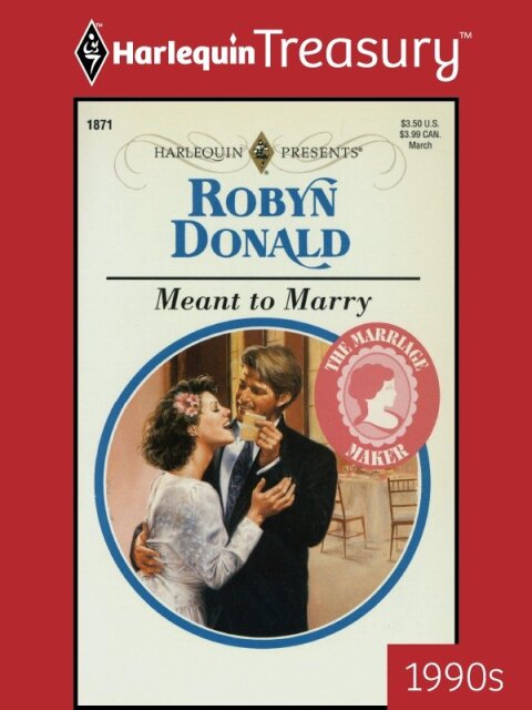 Cover image for book MEANT TO MARRY
