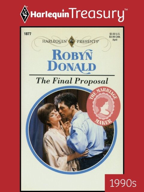 Cover image for book THE FINAL PROPOSAL
