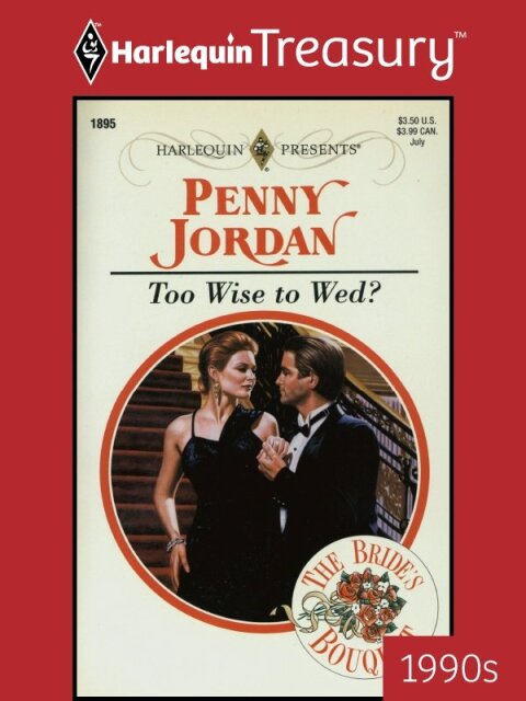 Cover image for book TOO WISE TO WED?