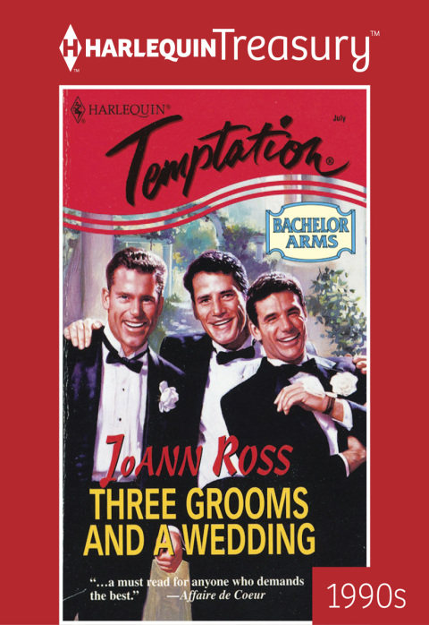 Cover image for book THREE GROOMS AND A WEDDING