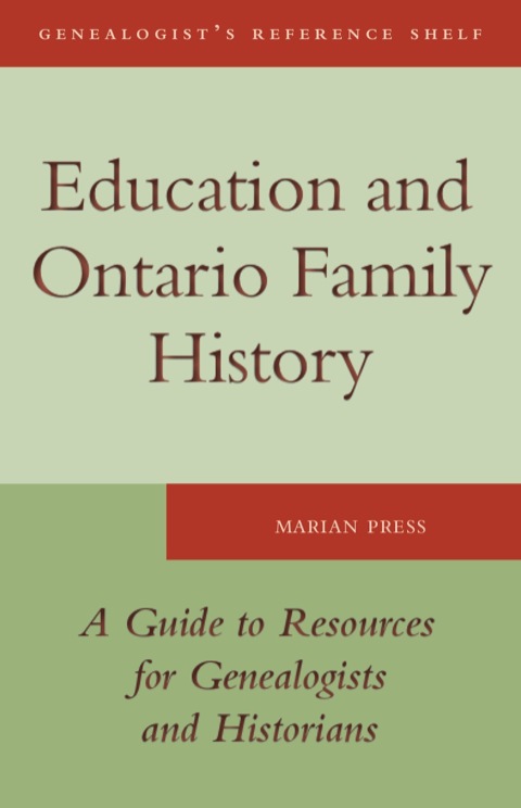 Cover image for book Education and Ontario Family History