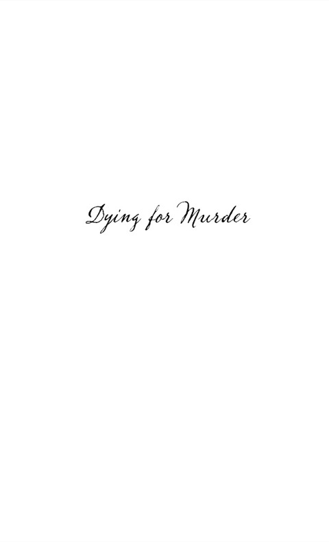 Cover image for book Dying for Murder