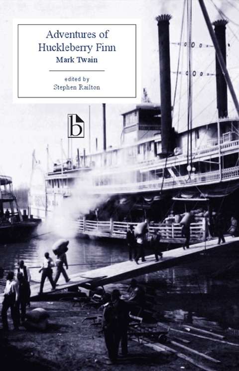 Cover image for book Adventures of Huckleberry Finn