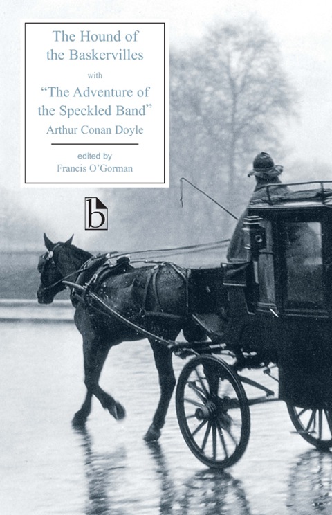 Cover image for book The Hound of the Baskervilles with "The Adventure of the Speckled Band"
