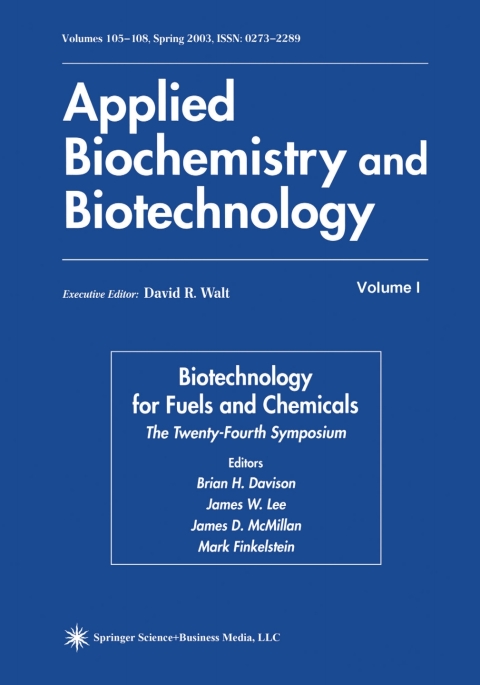 Cover image for book Biotechnology for Fuels and Chemicals