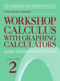 Cover image: Workshop Calculus with Graphing Calculators 9780387986753