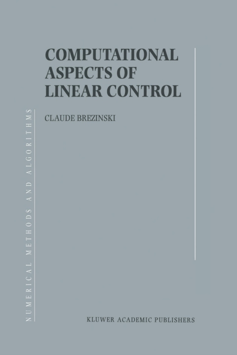 Cover image for book Computational Aspects of Linear Control
