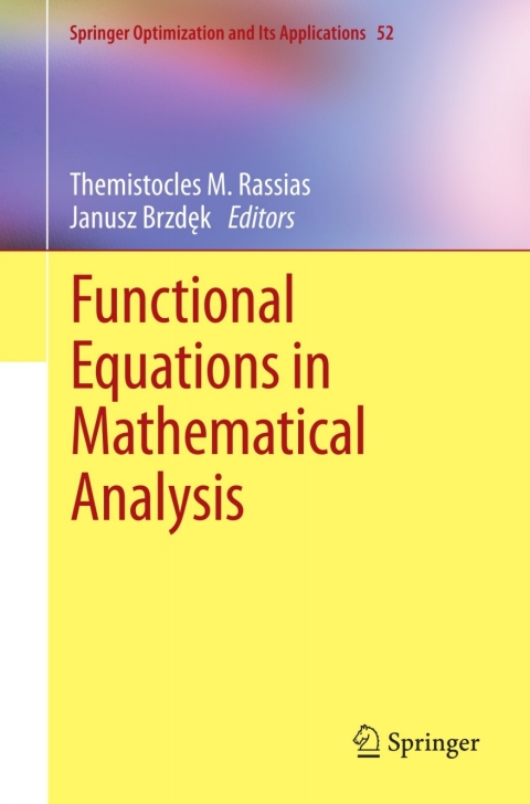 Cover image for book Functional Equations in Mathematical Analysis