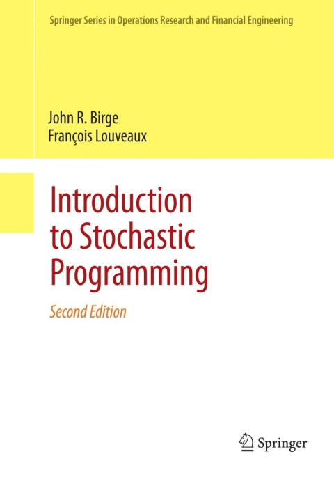 Cover image for book Introduction to Stochastic Programming