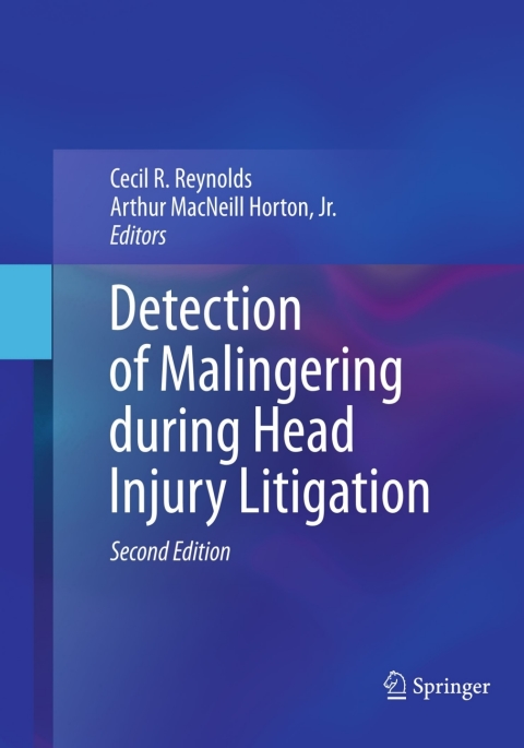Cover image for book Detection of Malingering during Head Injury Litigation