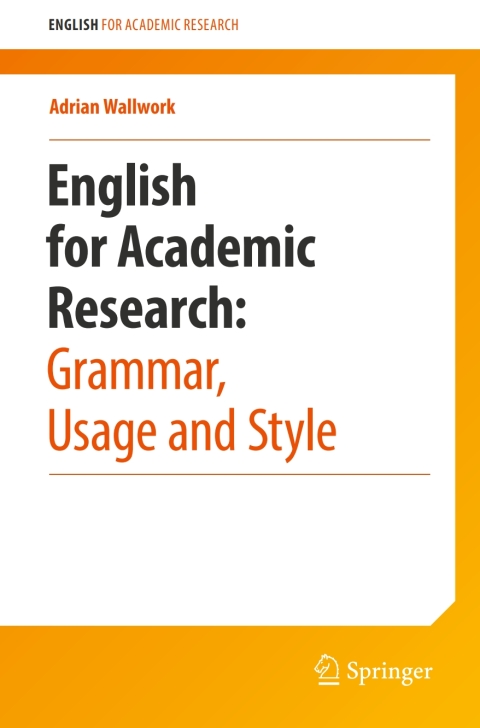 Cover image for book English for Academic Research: Grammar, Usage and Style