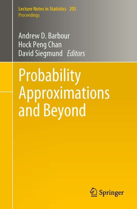 Cover image for book Probability Approximations and Beyond