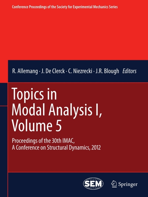 Cover image for book Topics in Modal Analysis I, Volume 5