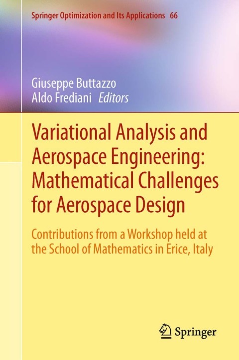 Cover image for book Variational Analysis and Aerospace Engineering: Mathematical Challenges for Aerospace Design
