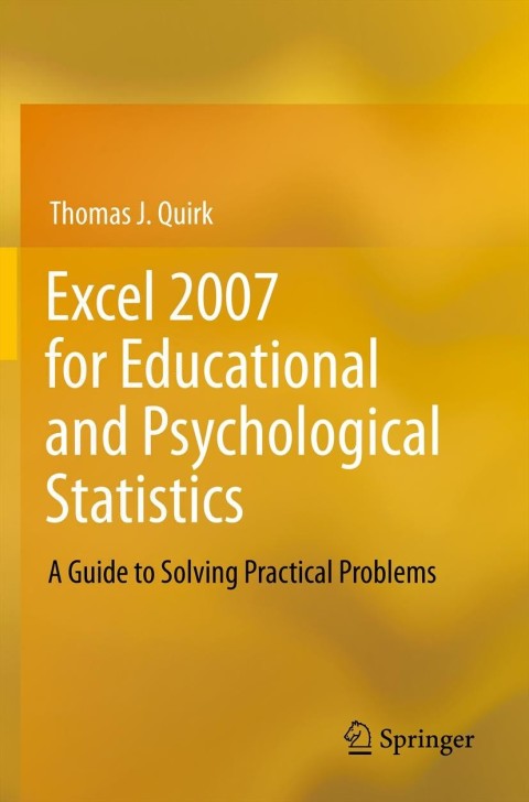 Cover image for book Excel 2007 for Educational and Psychological Statistics
