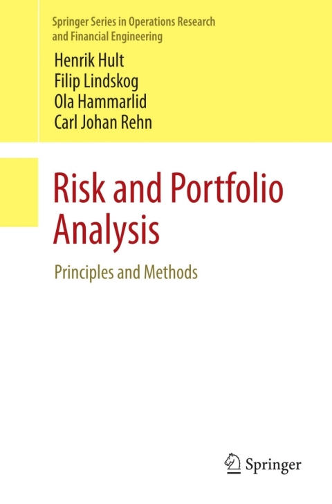 Cover image for book Risk and Portfolio Analysis