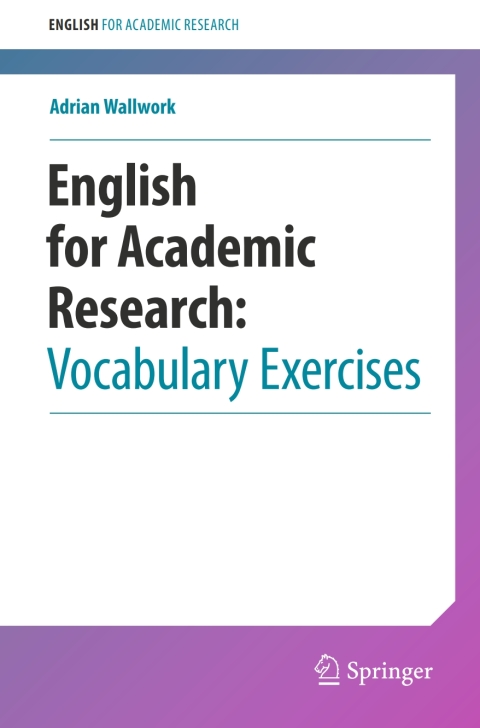 Cover image for book English for Academic Research: Vocabulary Exercises
