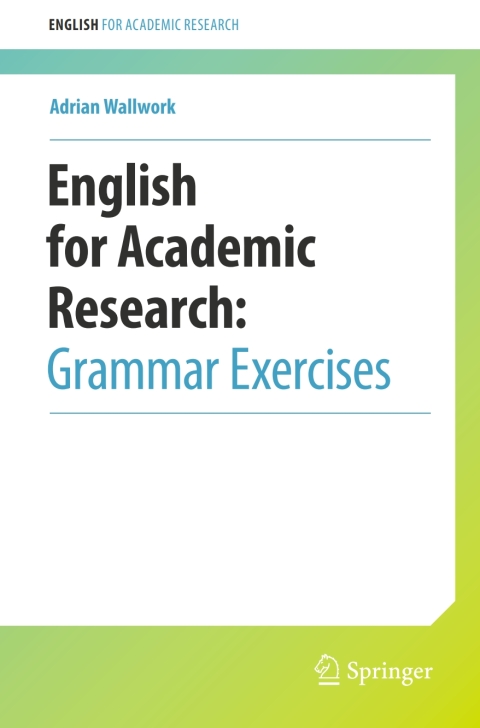 Cover image for book English for Academic Research: Grammar Exercises