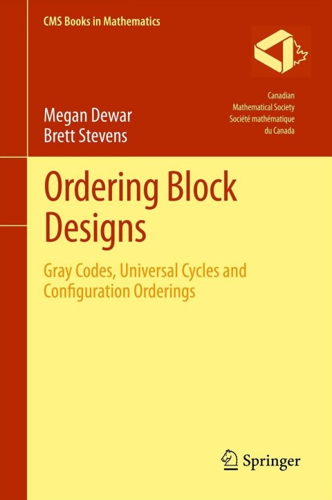Cover image for book Ordering Block Designs