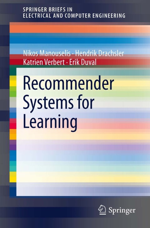 Cover image for book Recommender Systems for Learning