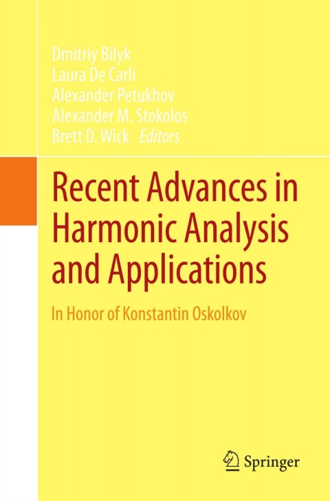 Cover image for book Recent Advances in Harmonic Analysis and Applications