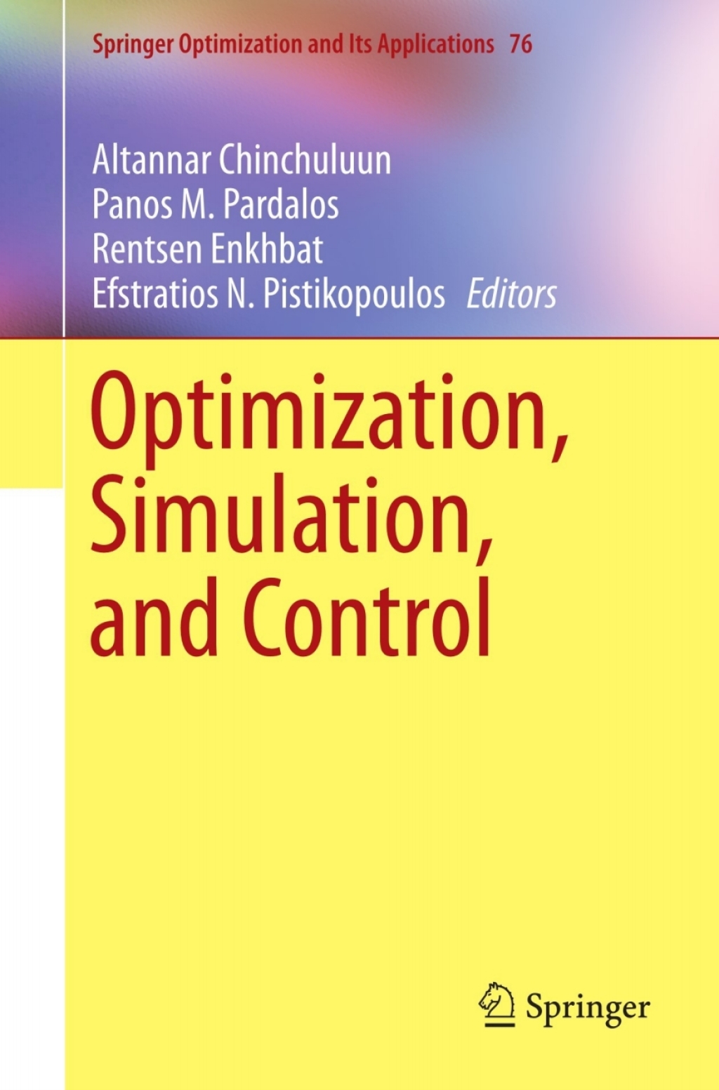 Optimization  Simulation  and Control (eBook)