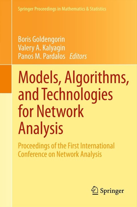 Cover image for book Models, Algorithms, and Technologies for Network Analysis