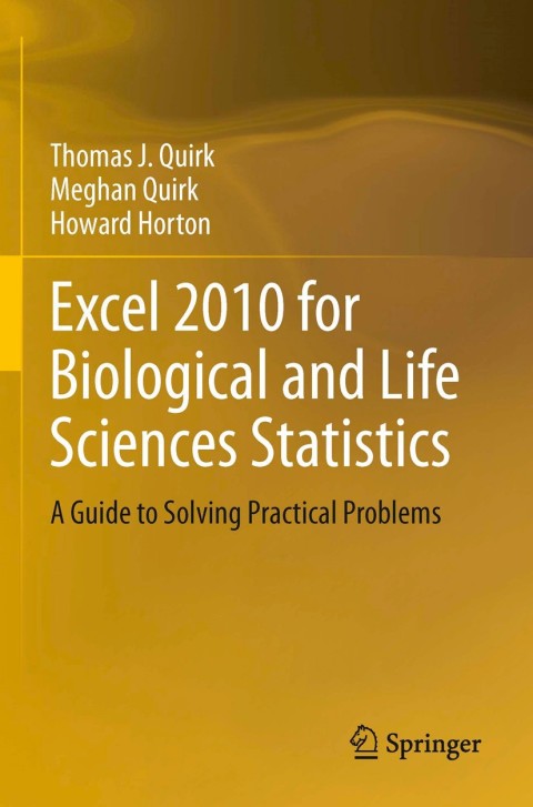 Cover image for book Excel 2010 for Biological and Life Sciences Statistics