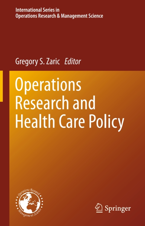 Cover image for book Operations Research and Health Care Policy