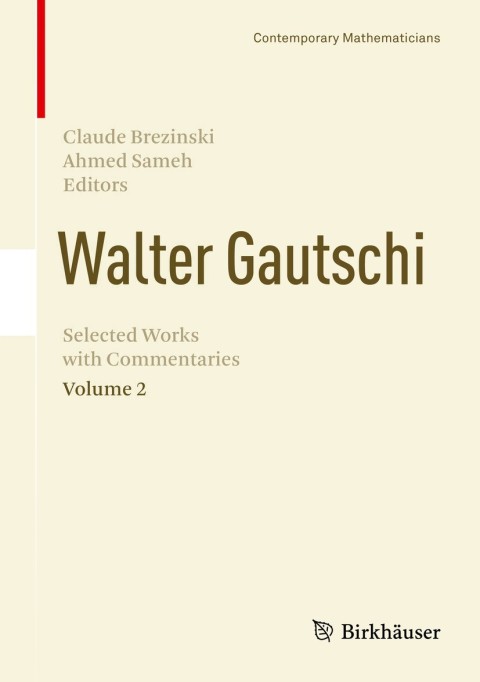 Cover image for book Walter Gautschi, Volume 2