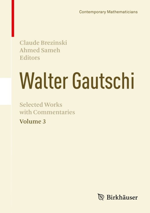 Cover image for book Walter Gautschi, Volume 3