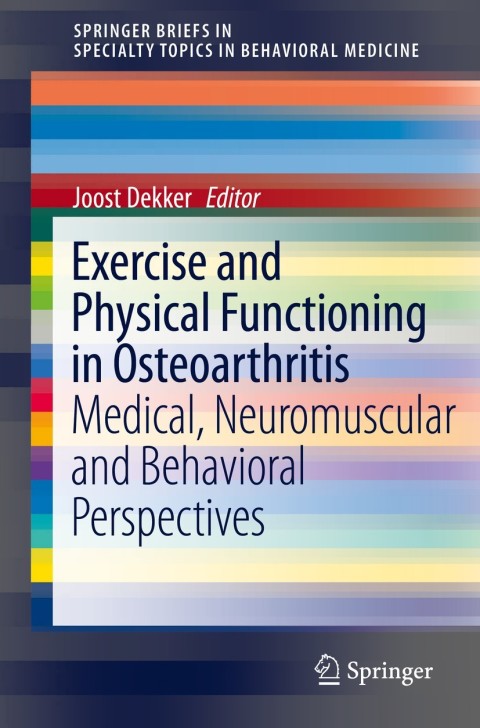 Cover image for book Exercise and Physical Functioning in Osteoarthritis