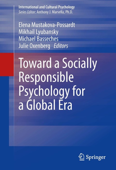 Cover image for book Toward a Socially Responsible Psychology for a Global Era