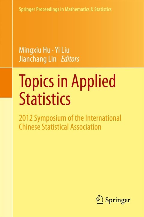 Cover image for book Topics in Applied Statistics