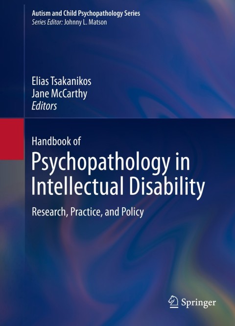 Cover image for book Handbook of Psychopathology in Intellectual Disability