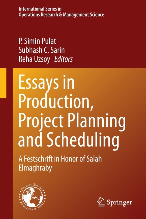 Cover image for book Essays in Production, Project Planning and Scheduling