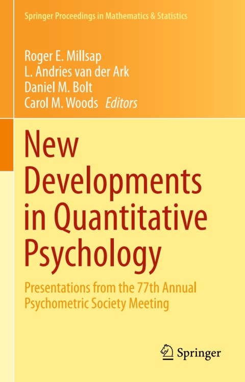 Cover image for book New Developments in Quantitative Psychology