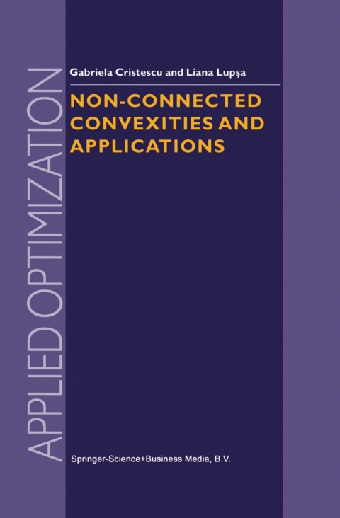 Cover image for book Non-Connected Convexities and Applications