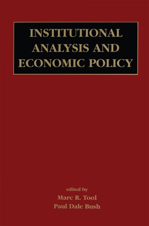 Institutional Analysis and Economic Policy 