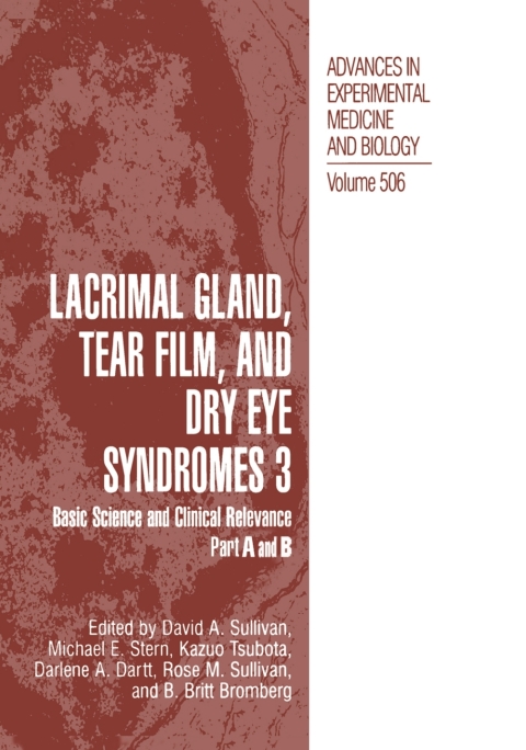 Lacrimal Gland, Tear Film, and Dry Eye Syndromes 3 