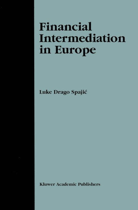Cover image for book Financial Intermediation in Europe