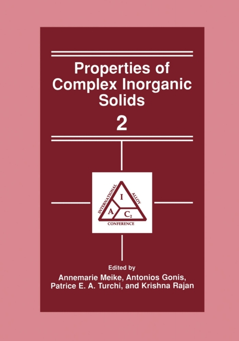 Cover image for book Properties of Complex Inorganic Solids 2