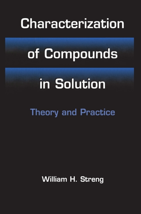 Cover image for book Characterization of Compounds in Solution