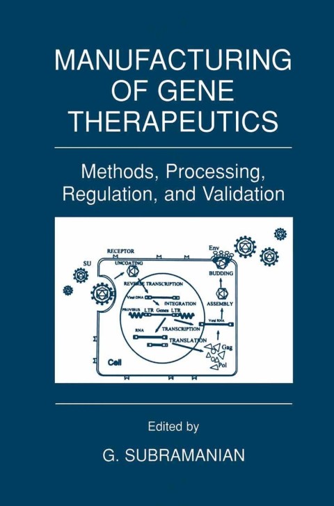 Cover image for book Manufacturing of Gene Therapeutics