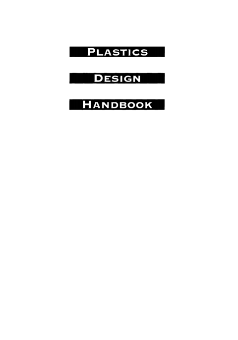 Cover image for book Plastics Design Handbook