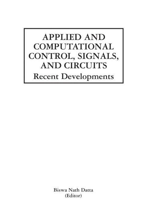 Cover image for book Applied and Computational Control, Signals, and Circuits