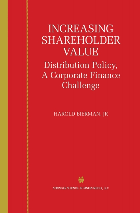Cover image for book Increasing Shareholder Value