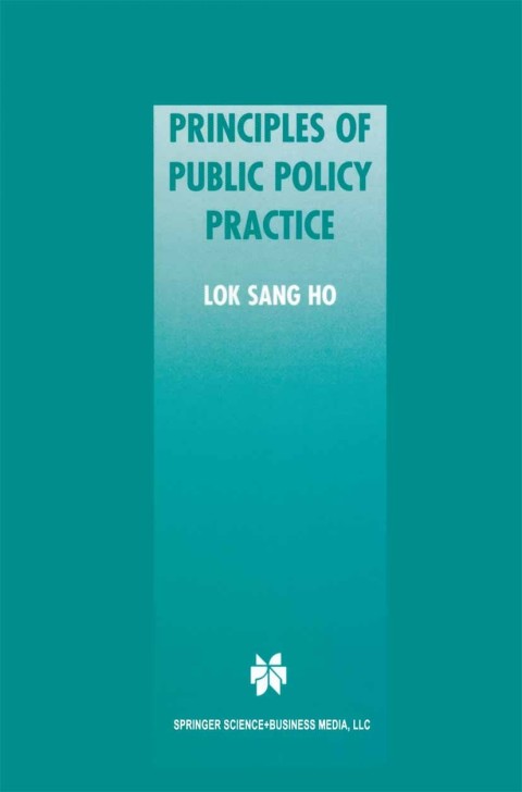 Cover image for book Principles of Public Policy Practice
