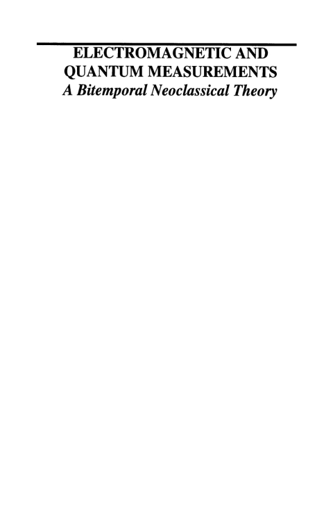 Cover image for book Electromagnetic and Quantum Measurements