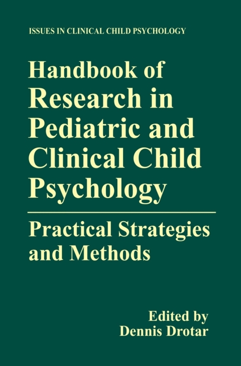 Cover image for book Handbook of Research in Pediatric and Clinical Child Psychology